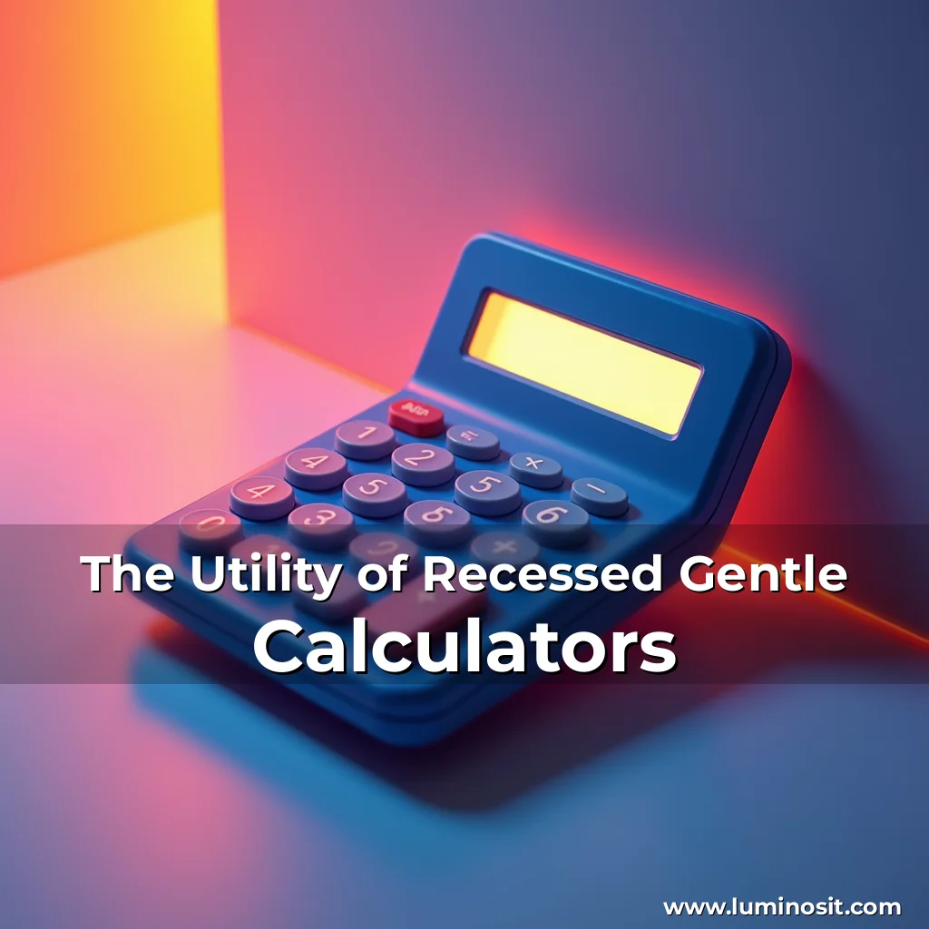 Read more about the article The Utility of Recessed Gentle Calculators