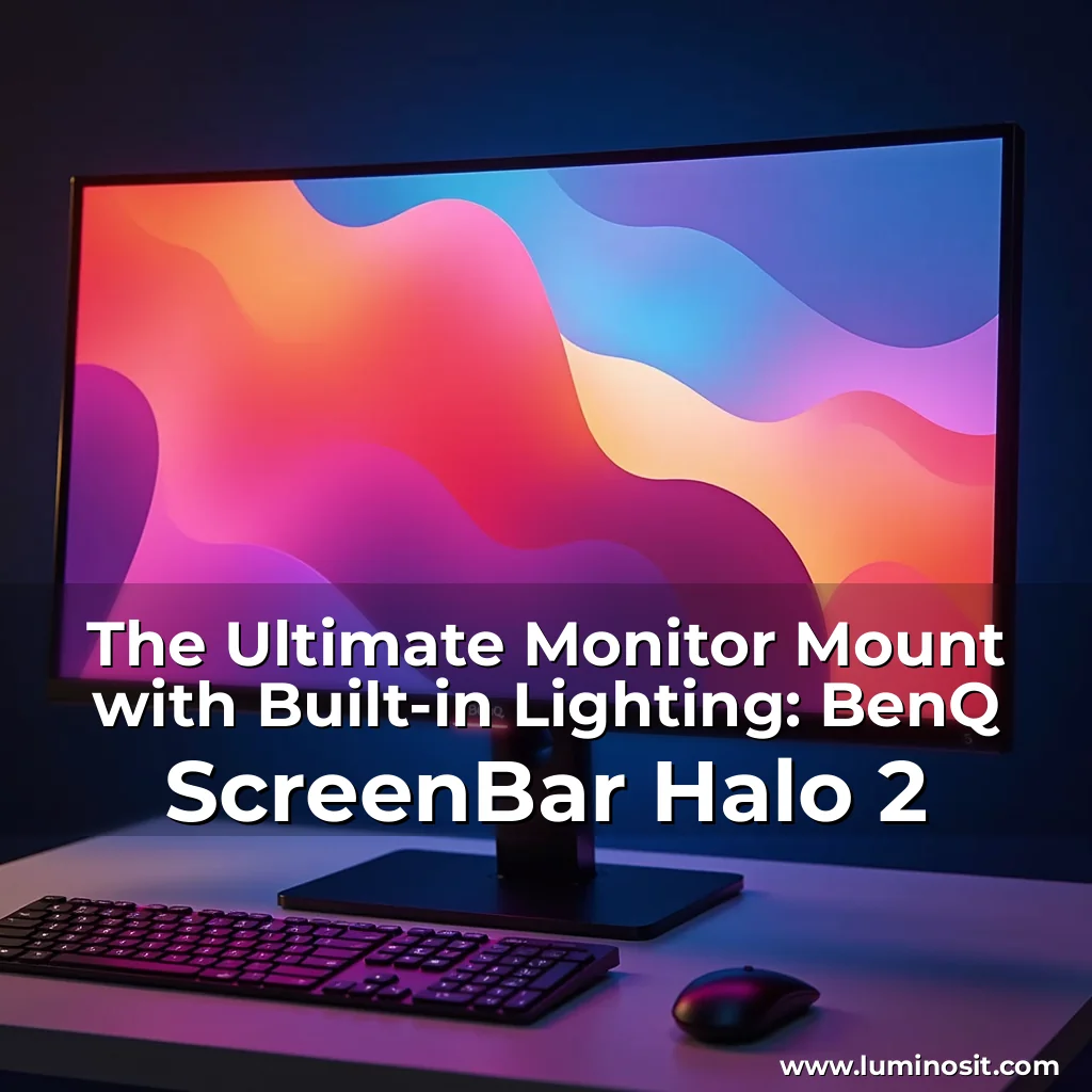 Read more about the article The Ultimate Monitor Mount with Built-in Lighting: BenQ ScreenBar Halo 2