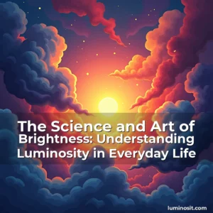 Artistic representation for The Science and Art of Brightness: Understanding Luminosity in Everyday Life