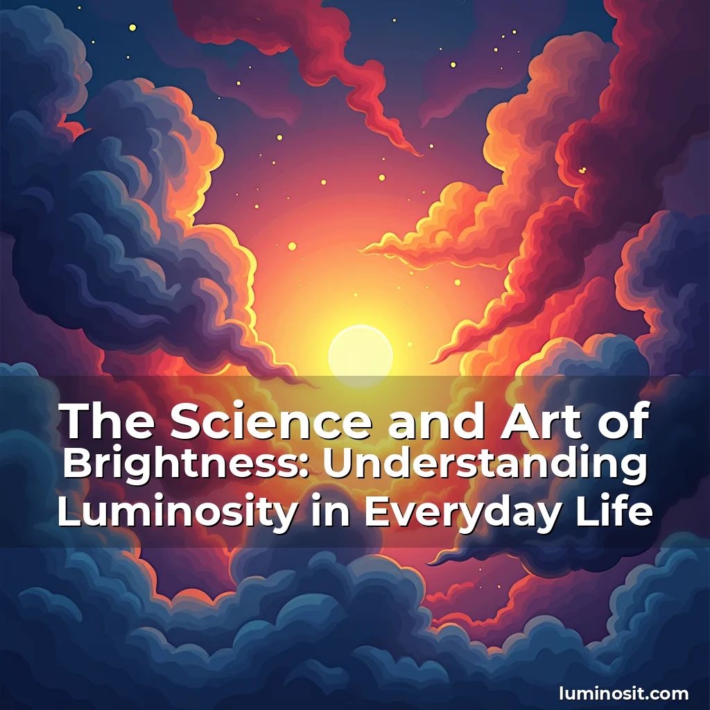 Read more about the article The Science and Art of Brightness: Understanding Luminosity in Everyday Life