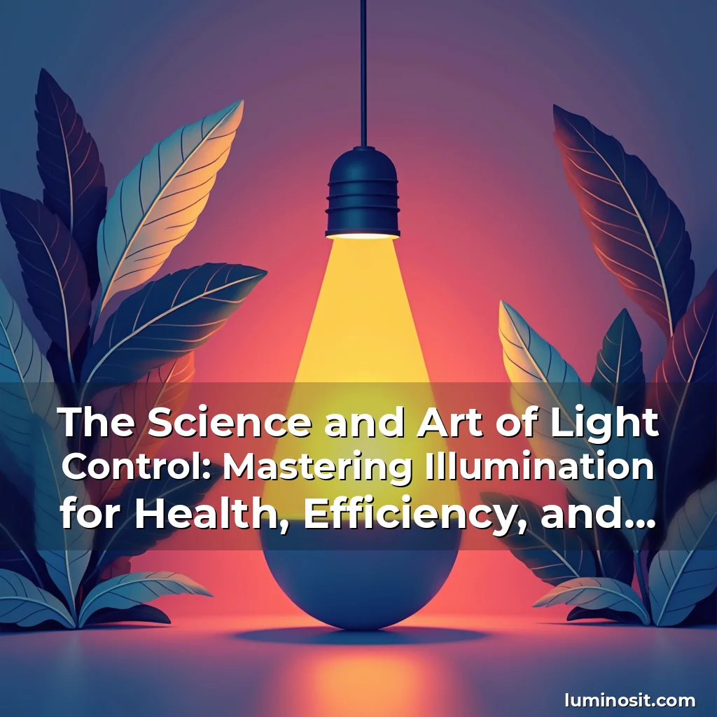 Read more about the article The Science and Art of Light Control: Mastering Illumination for Health, Efficiency, and Aesthetics