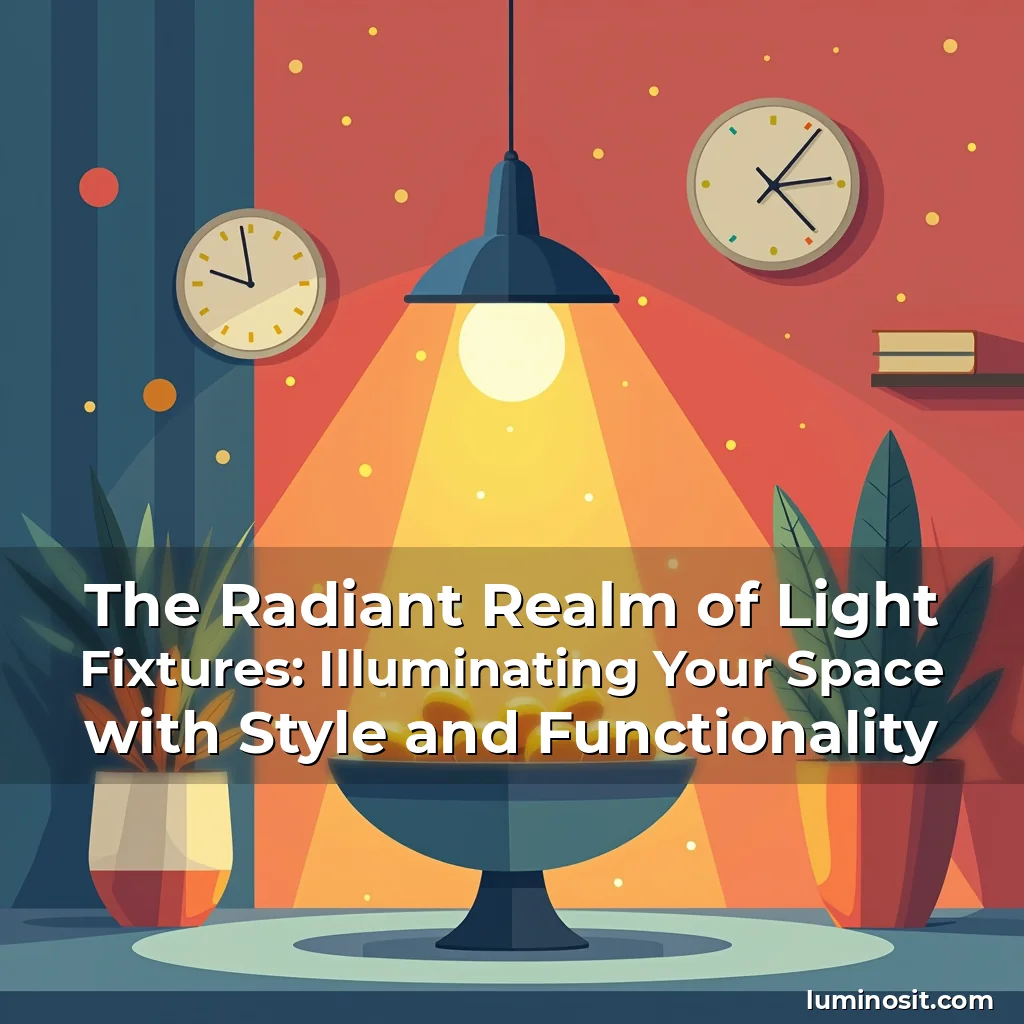 Read more about the article The Radiant Realm of Light Fixtures: Illuminating Your Space with Style and Functionality