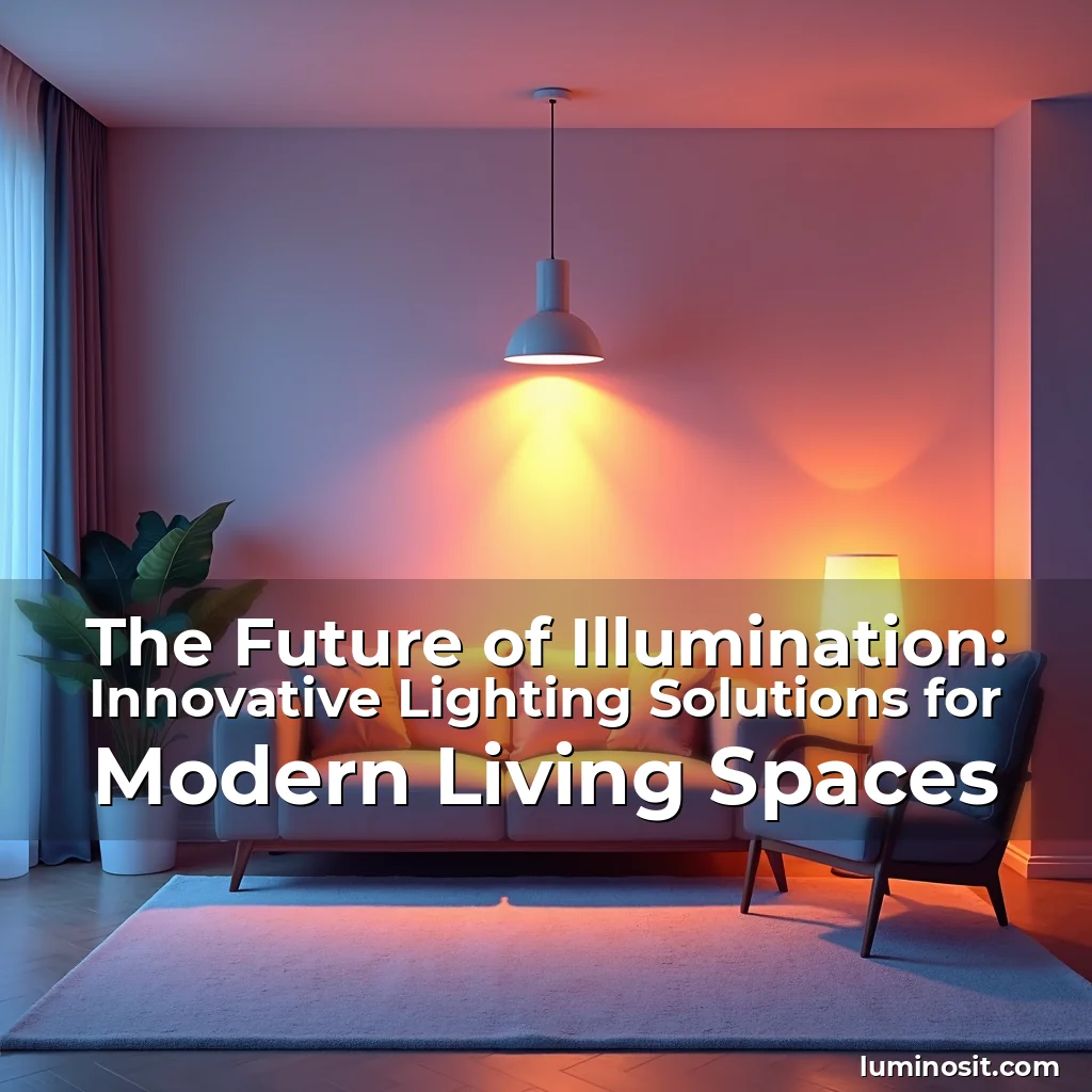Read more about the article The Future of Illumination: Innovative Lighting Solutions for Modern Living Spaces